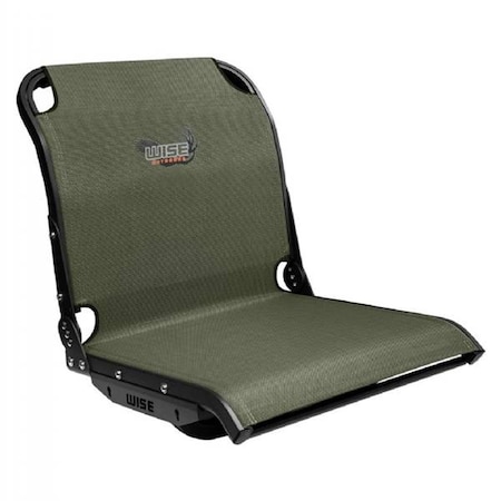 Wise 3374713 Aero X Mesh Mid-Back Boat Seat, Green & Black W7Z-3374713